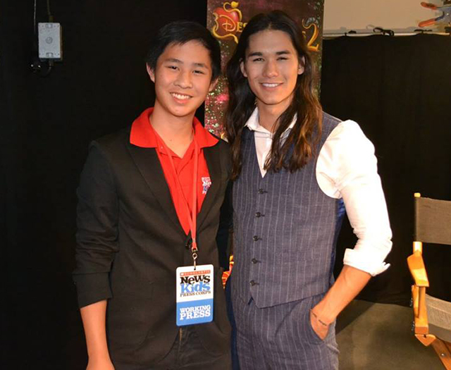 Jeremy with cast member Booboo Stewart