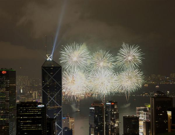 A Lunar New Year fireworks display in Hong Kong, which is an autonomous territory in southeastern China A Lunar New Year fireworks display in Hong Kong, which is an autonomous territory in southeastern China