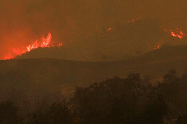 An aerial view of the Thomas Fire as it continues to burn in Ventura County, Calif., Dec. 9, 2017. Air National Guard photo by Senior Airman Crystal Housman