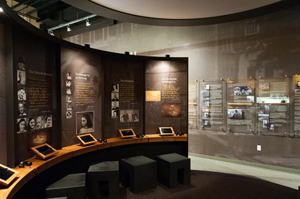One of the permanent exhibits at the center