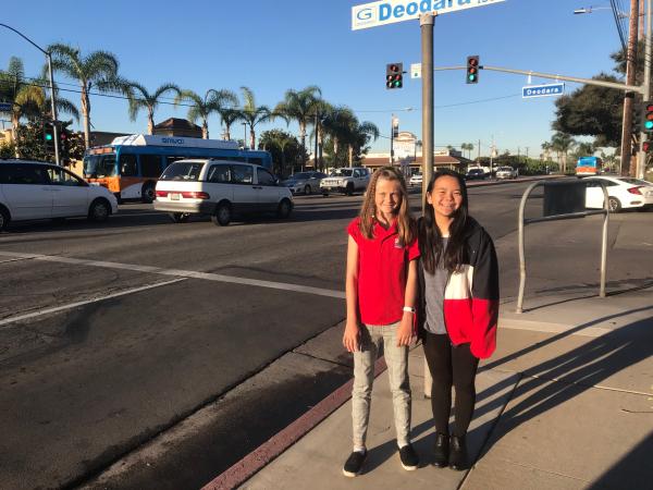 Annika with Emily Vu, a member of the FNL Club