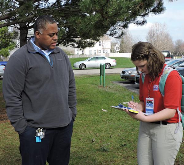 Shane Abernathy shares his views about voting with Kyra.