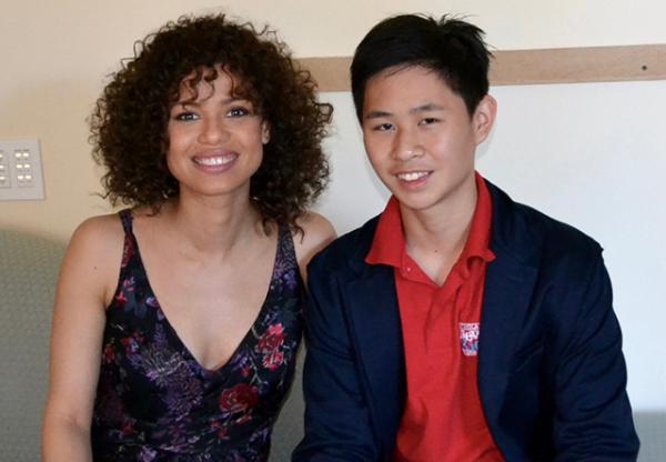 Jeremy Hsiao interviews Gugu Mbatha-Raw, who plays the role of Plumette in the film.