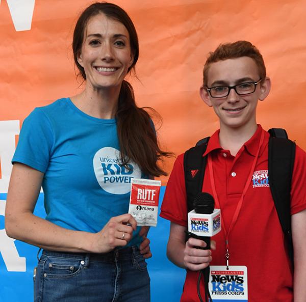 Scholastic Kid Reporter Joseph Gorman interviewed UNICEF Managing Director, Chicago Region, Elizabeth McCostlin  Scholastic Kid Reporter Joseph Gorman interviewed UNICEF Managing Director, Chicago Region, Elizabeth McCostlin