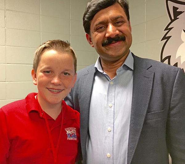 Ryan with Malala's father, Ziauddin Yousafzai