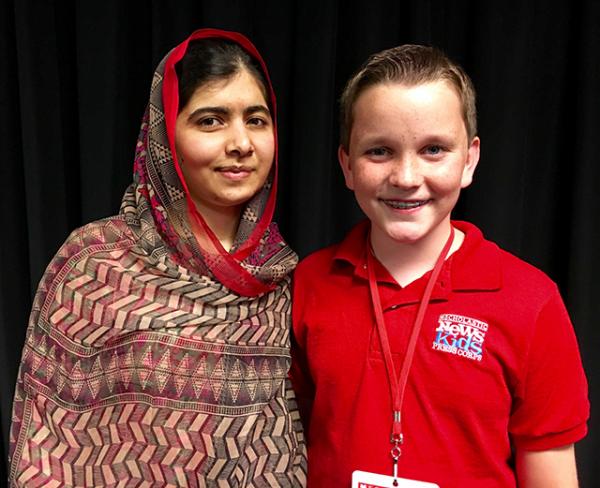 Ryan with Malala Yousafzai Ryan with Malala Yousafzai