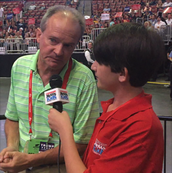 Benjamin interviewing Brent Batten of the Naples Daily News