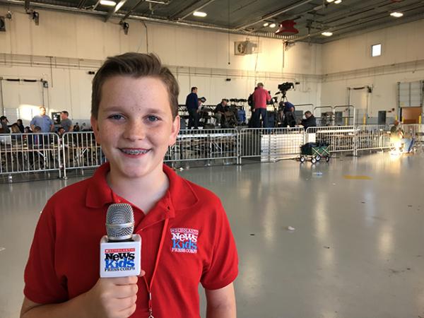 Ryan at Trump rally in the airport hangar in Minneapolis, Minnesota Ryan at Trump rally in the airport hangar in Minneapolis, Minnesota