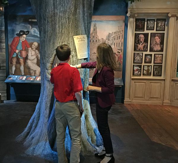 Robert with Lauren at the Museum of the American Revolution in Philadelphia, Pennsylvania