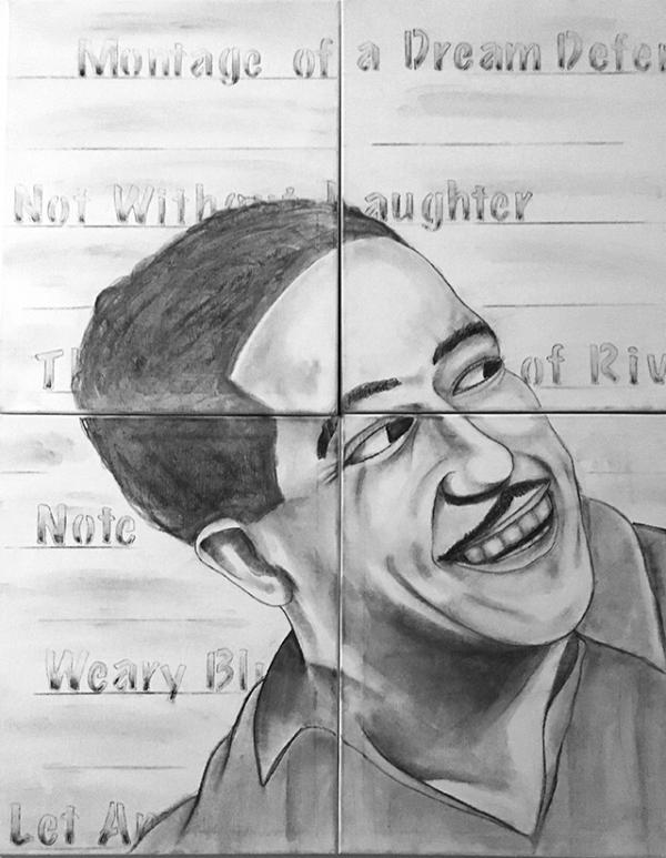 A portrait of Langston Hughes
