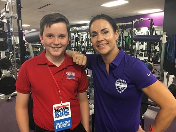 Ryan with Dr. Jen Welter