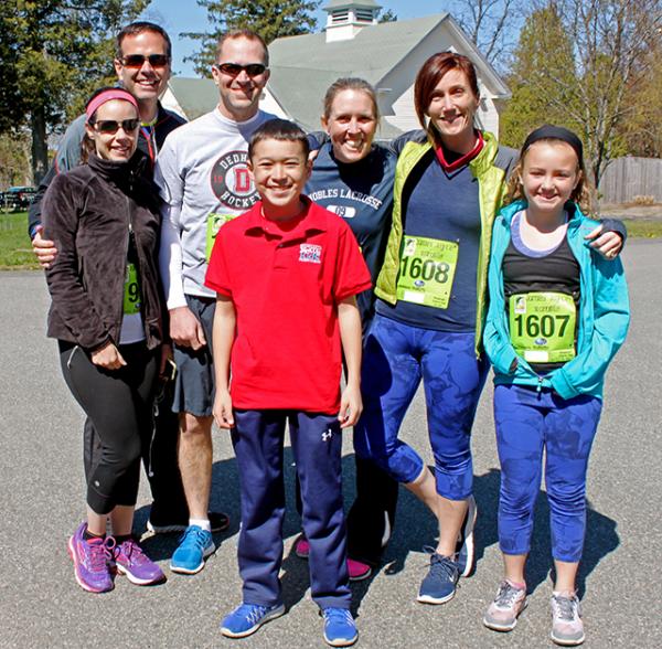 Max with participants in the James Joyce Ramble 