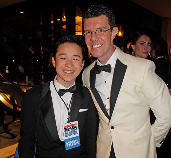 Max and Gavin Lee (actor, Spongebob Squarepants) at the Gala at The Plaza Hotel in New York City