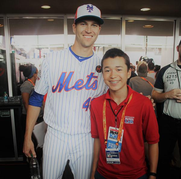 Max and Jacob DeGrom at media day before the All-Star Game
