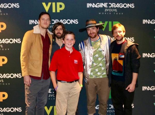 Ryan with the Las Vegas based band Imagine Dragons
