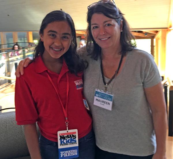 Sunaya with Bruce C. Heezen Lamont Research Professor, Maureen Raymo, photo courtesy of the author