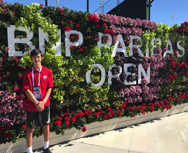 Ben at the BNP Paribas Open Tennis Tournament at Indian Wells
