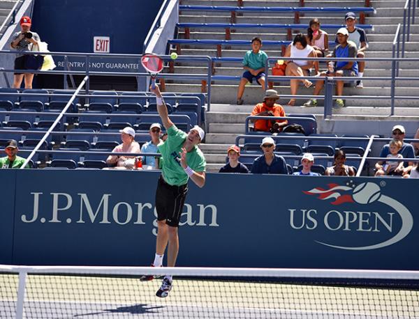 John Isner at the US Open John Isner at the US Open