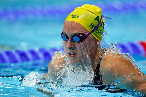 Jessica Hansen doing the breast stroke