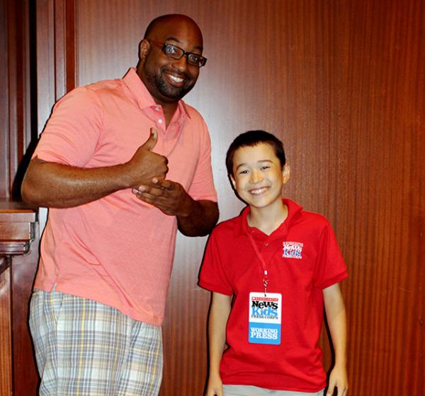 Kwame Alexander with Max