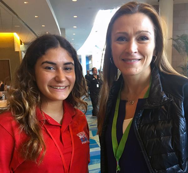 Lara with Julia Keleher, Puerto Rico's Secretary of Education