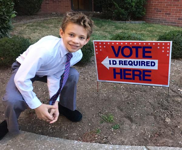 Leo Tobbe at the polls