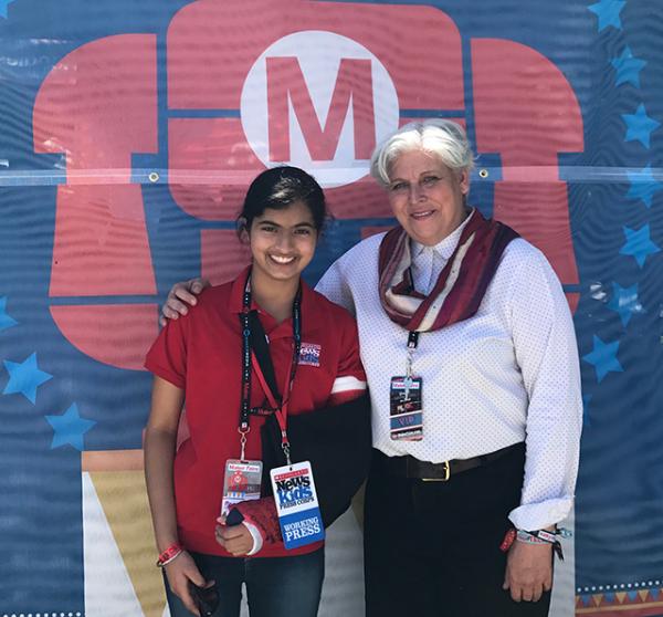 Manat Kaur with Sherry Huss, Co-Founder of Maker Faire.