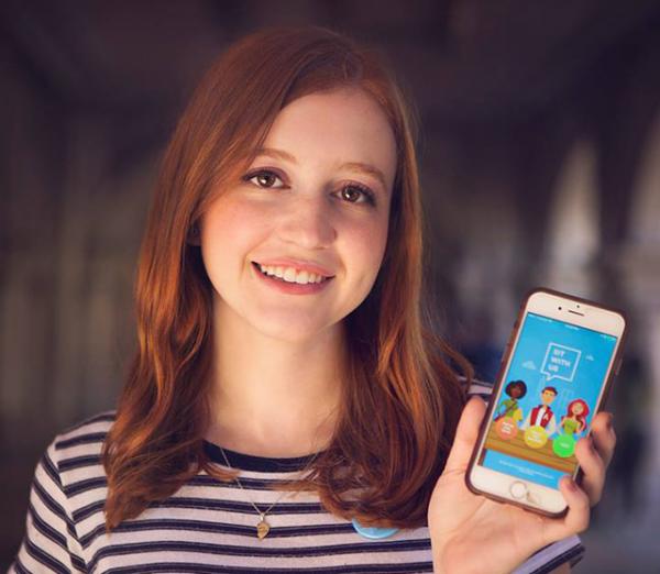 Natalie Hampton's app Sit With Us helps end bullying on school campuses.