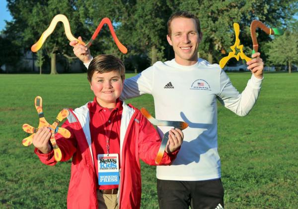 Nolan with Boomerang champ