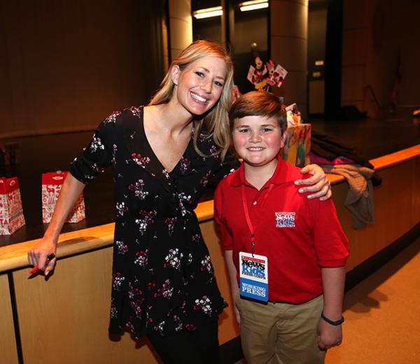 Nolan with Kellie Lightfoot, founder of Dance Unlimited.