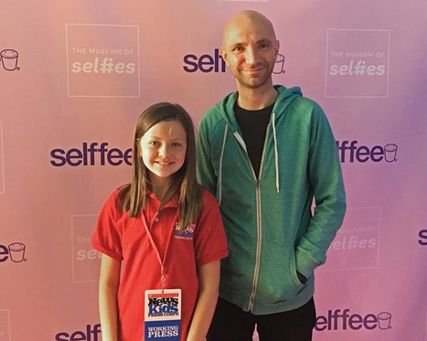 Annika with Tommy Honton, co-creator of the Museum of Selfies