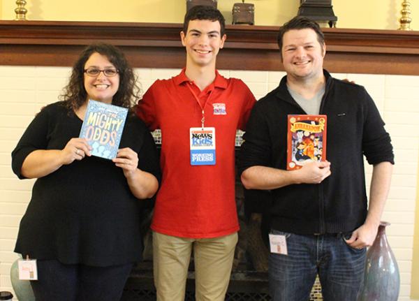 Erik with middle-grade authors Amy Ignatow and Isaiah Campbell 