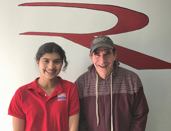 Gary Riekes, Founder of The Riekes Center, with Manat Kaur. Gary Riekes, Founder of The Riekes Center, with Manat Kaur.