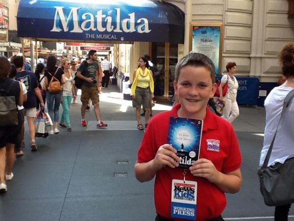 Ryan in front of The Shubert Theatre