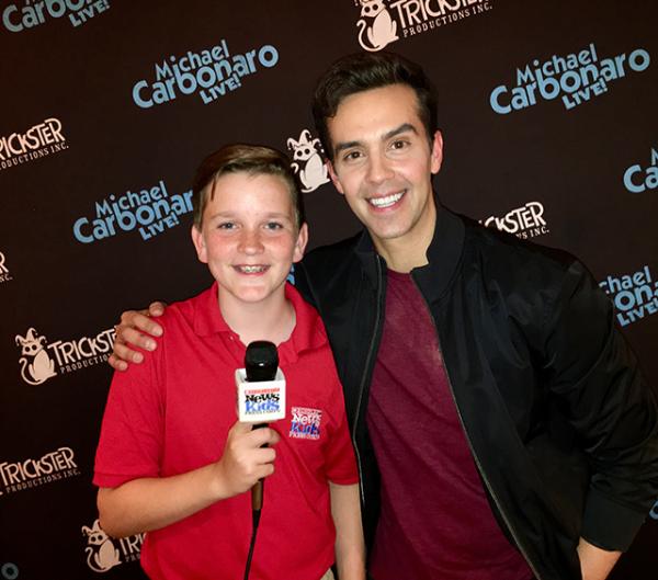 Ryan with magician Michael Carbonaro