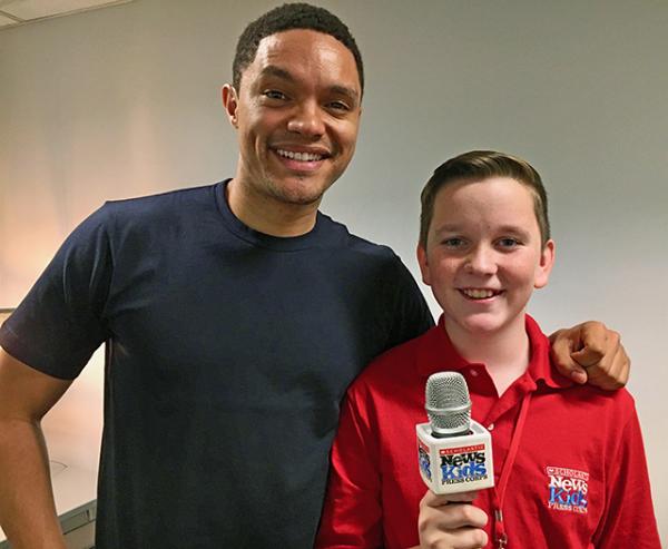 Ryan with comedian Trevor Noah in Minneapolis, Minnesota