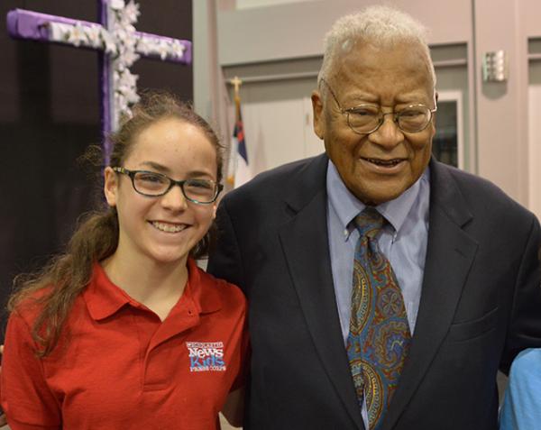 Sadie with James Lawson