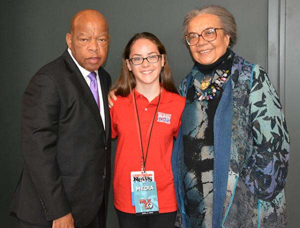 Sadie with John Lewis and Marian Wright Edelman