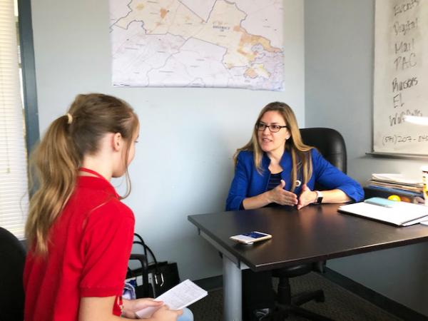 Sidonie Gillette with Jennifer Wexton