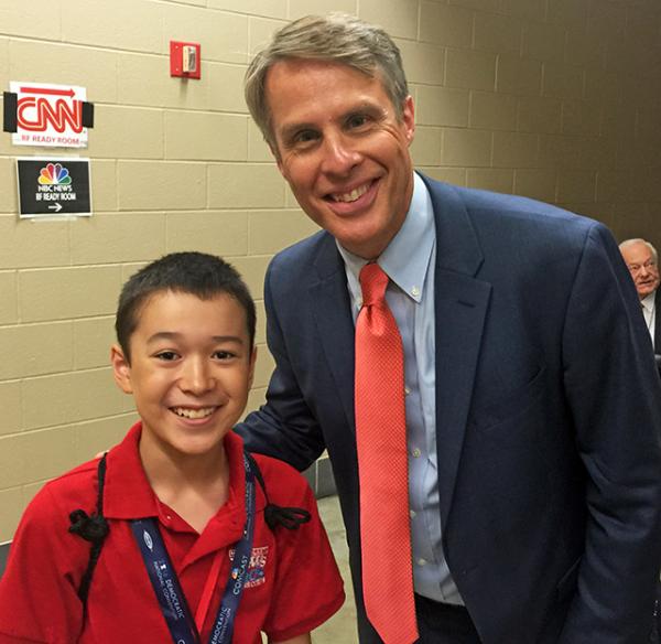 Max with Terry Moran, Chief Foreign Correspondent for ABC News