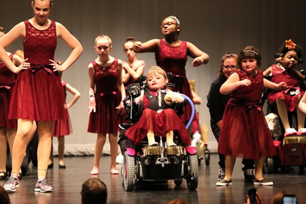 Dance Unlimited performer during the Christmas Recital.