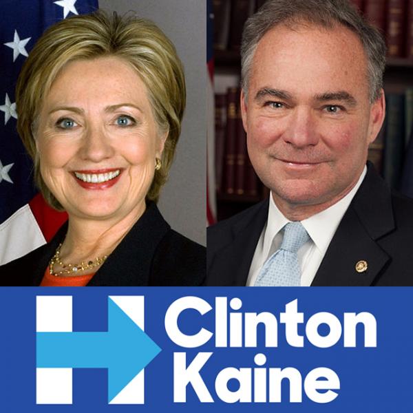  Clinton and Kaine