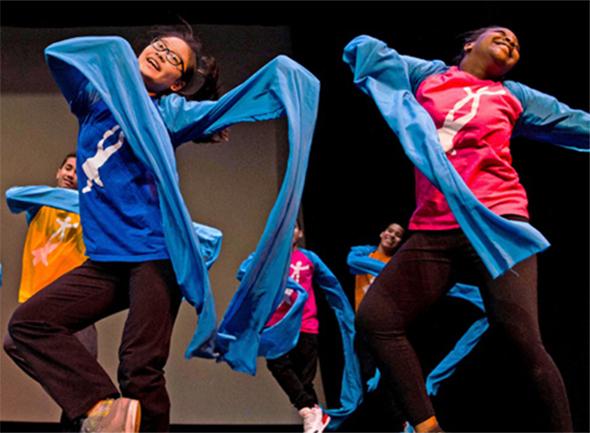 Children from the National Dance Institute in New York City perform a Chinese dance. Their performance was part of a cultural exchange program involving children from the United States and China. Children from the National Dance Institute in New York City perform a Chinese dance. Their performance was part of a cultural exchange program involving children from the United States and China.