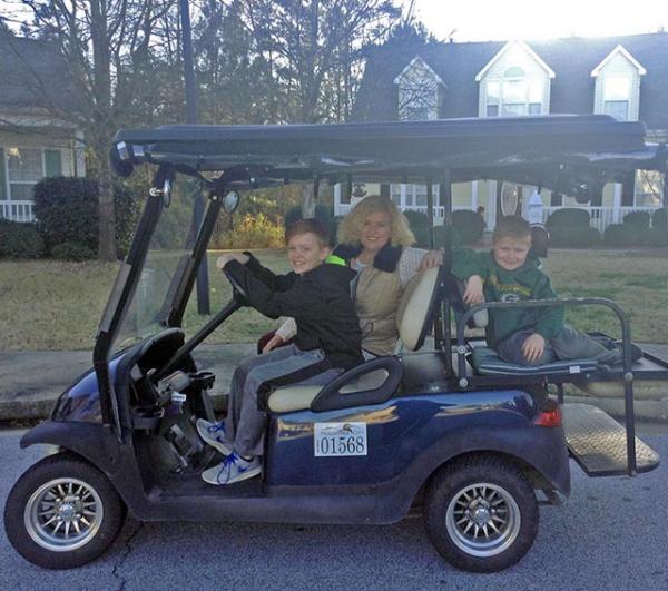 kids ride on golf cart