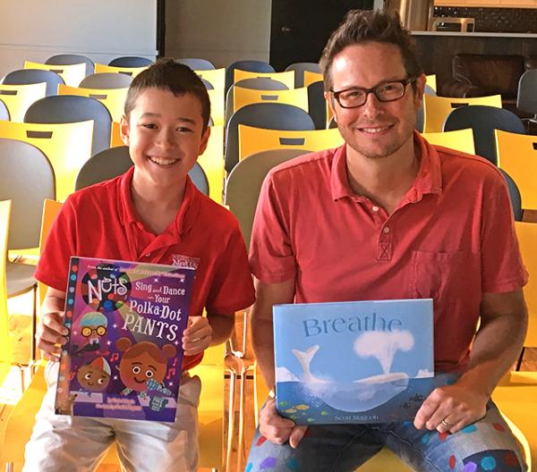 Max with author Scott Magoon