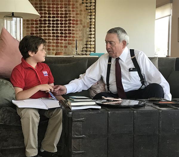 Truman interviewing Dan Rather