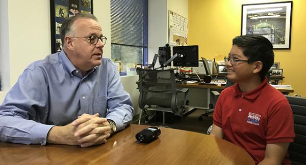 Vice President of Cirque du Soleil Jerry Nadal with Alex