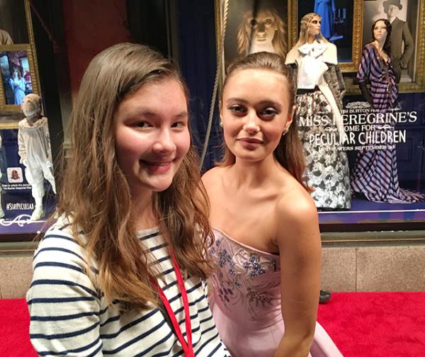 Charlotte and Ella Purnell, who plays Emma Bloom