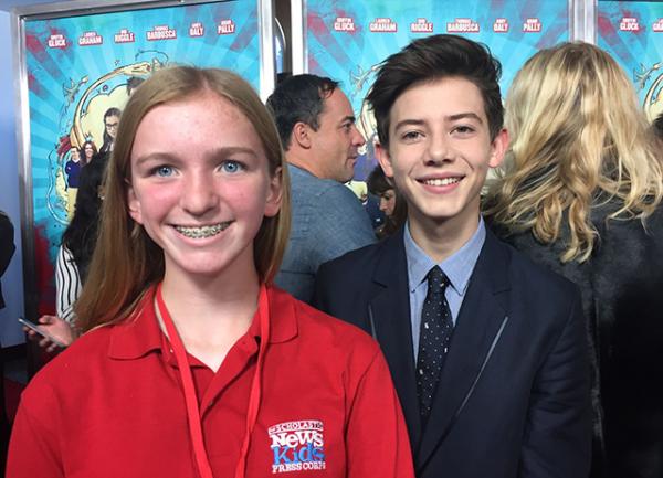 Skylar with Griffin Gluck, who plays Rafe