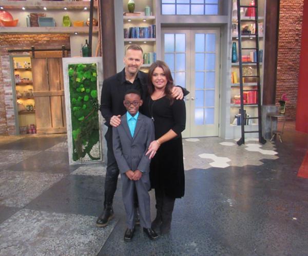 On the set with ?, Owen, and Rachael Ray On the set with ?, Owen, and Rachael Ray